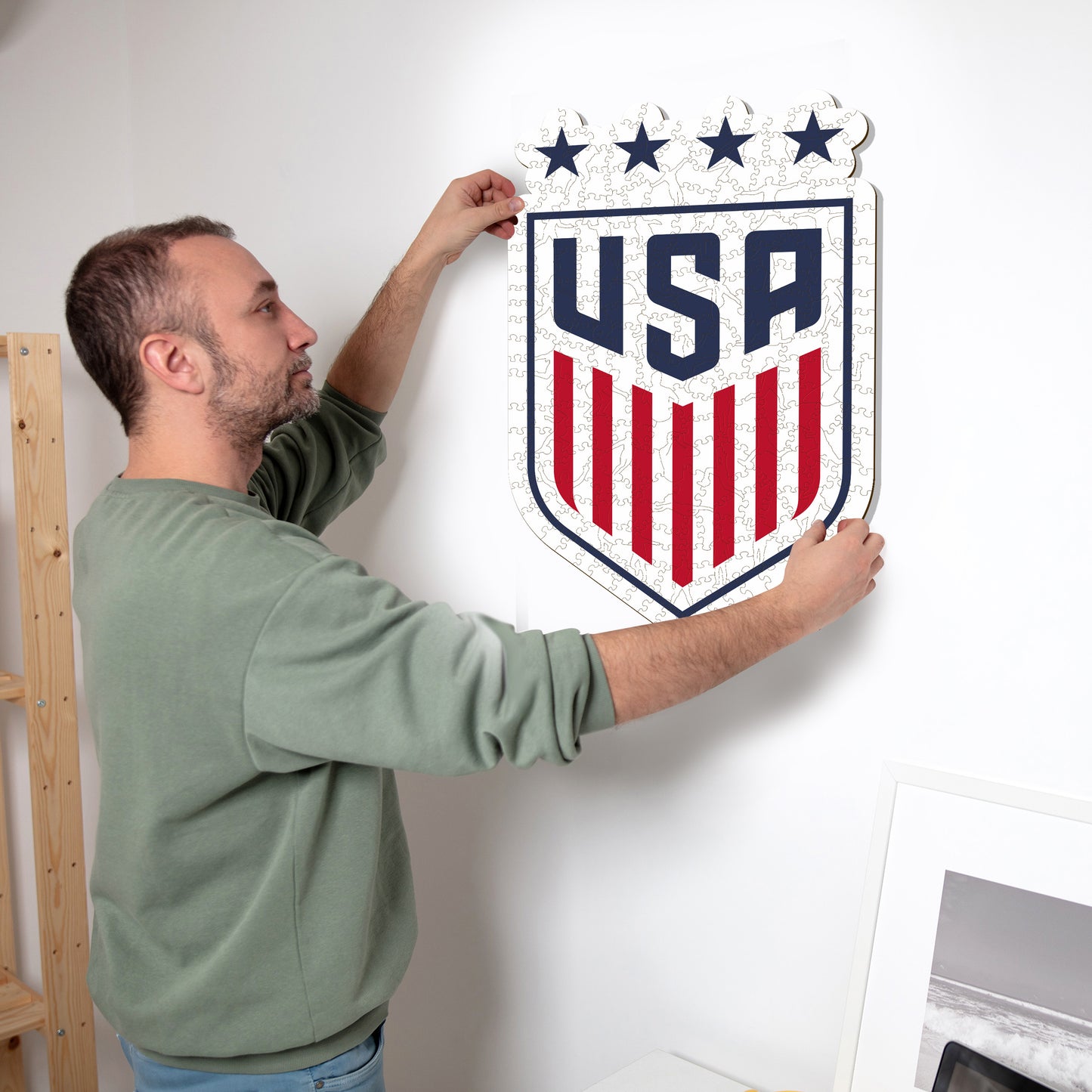 USWNT® Escudo - Rompecabezas de Madera