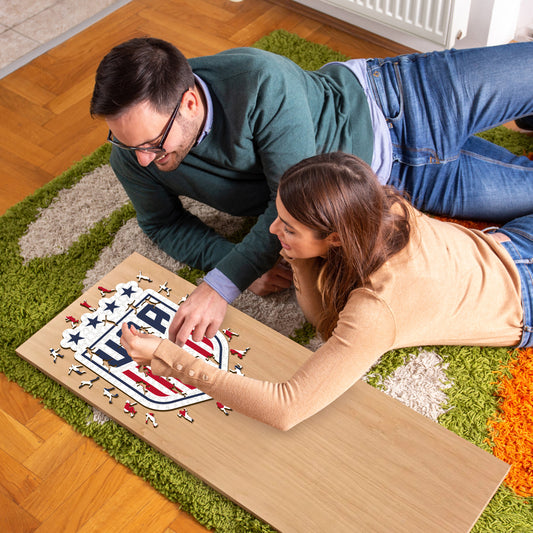 USWNT® Escudo - Rompecabezas de Madera