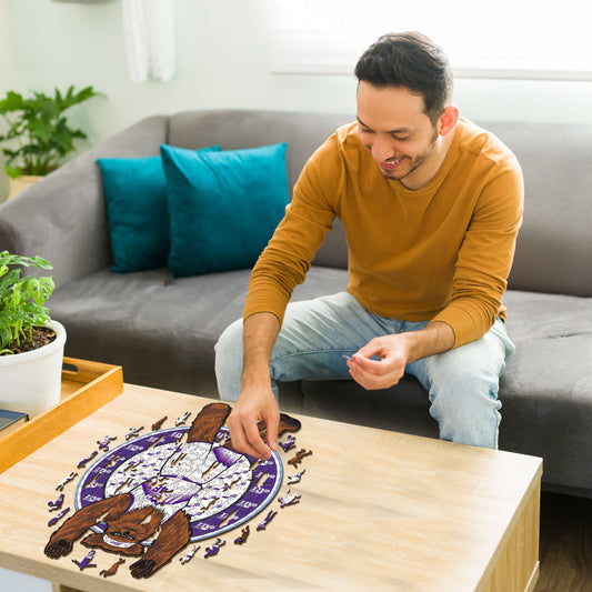 Utah Jazz™ Mascota Rompecabezas de Madera