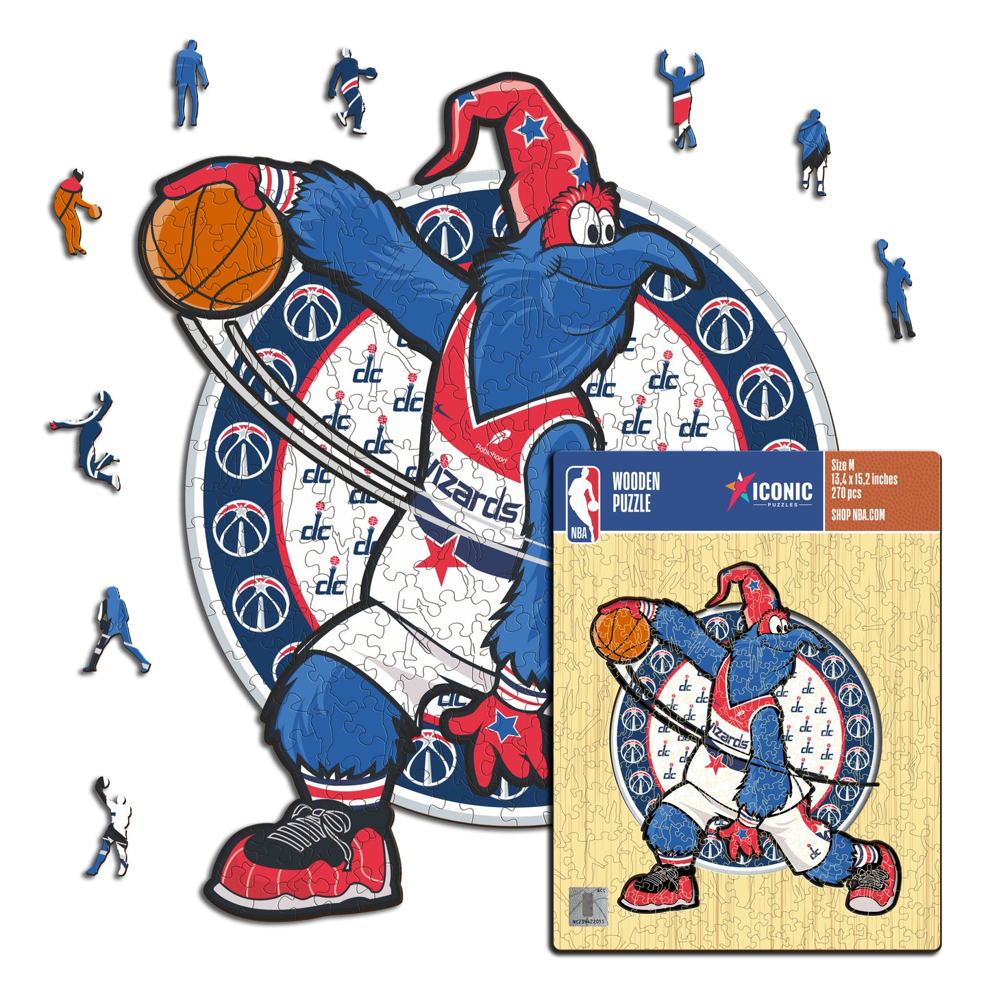 Washington Wizards™ Mascota Rompecabezas de Madera