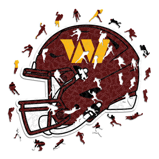 Washington Commanders™ Casco - Rompecabezas de Madera