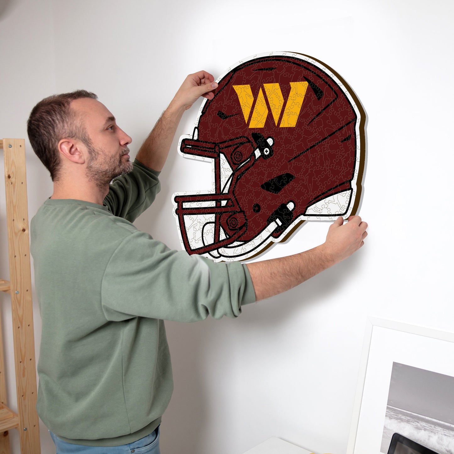 Washington Commanders™ Casco - Rompecabezas de Madera