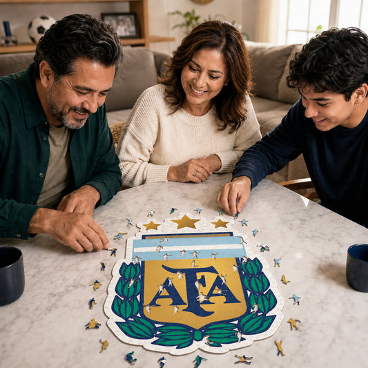 Selección de Fútbol de Argentina® Escudo - Rompecabezas de Madera