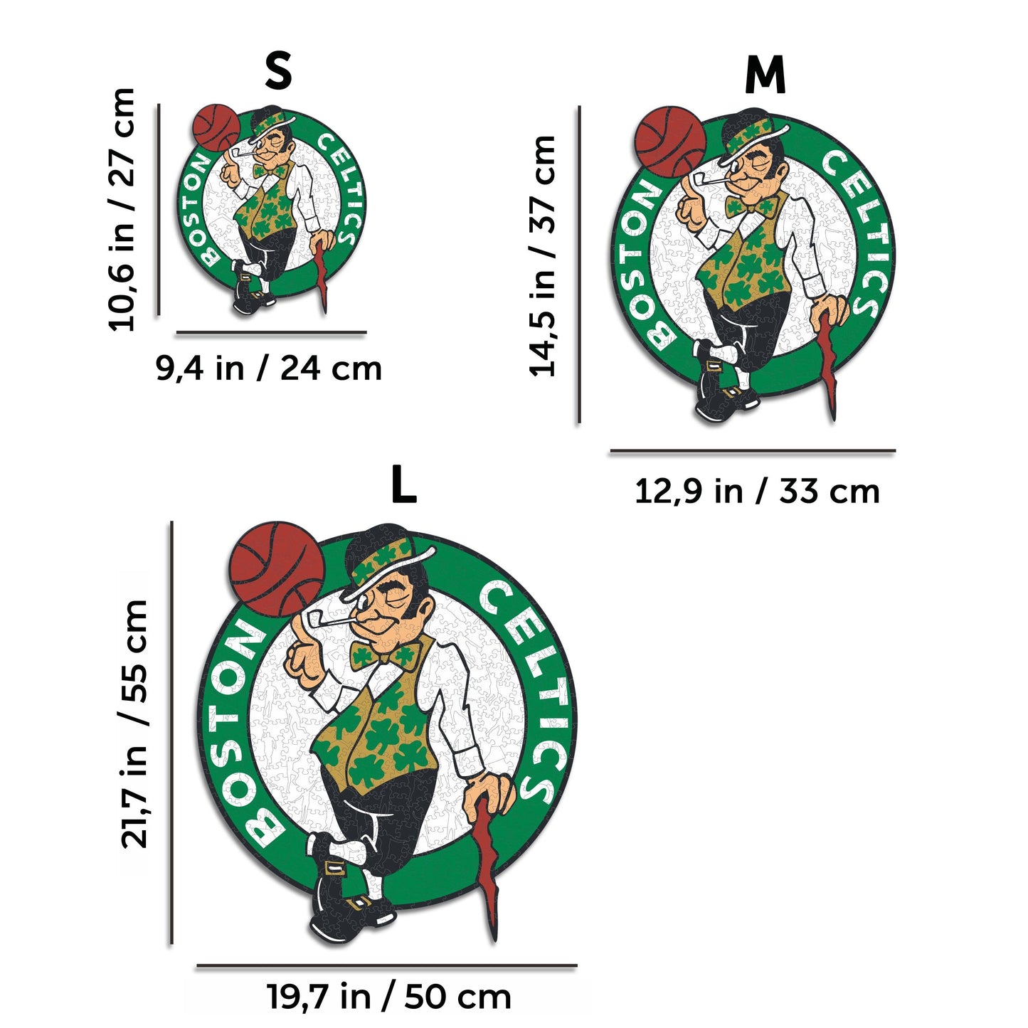 Boston Celtics™ - Rompecabezas de Madera