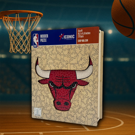 Chicago Bulls™ - Rompecabezas de Madera