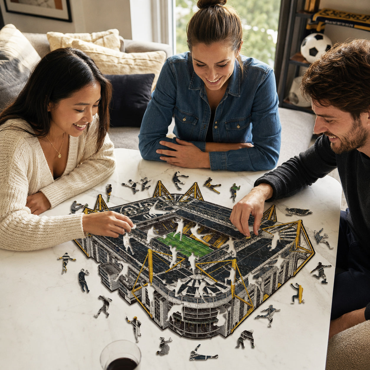 Borussia Dortmund® Signal Iduna Park - Rompecabezas de Madera