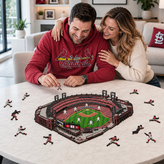 St. Louis Cardinals™ Busch Stadium - Rompecabezas de Madera