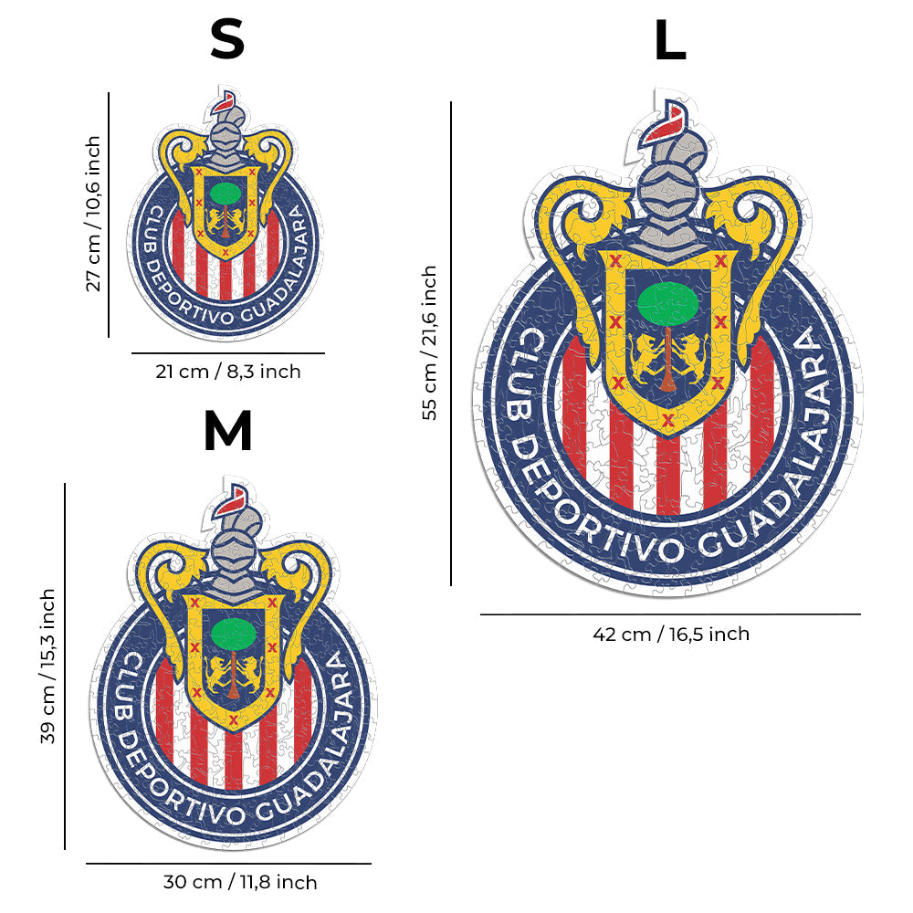 Real Madrid CF® Escudo - Rompecabezas de Madera – Iconic Puzzles MX