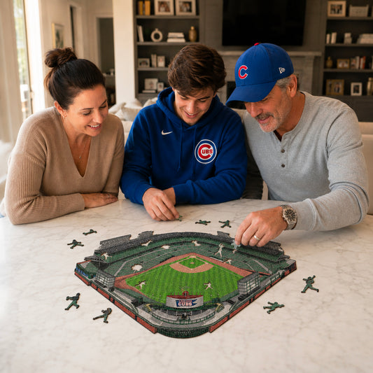 Chicago Cubs™ Wrigley Field - Rompecabezas de Madera