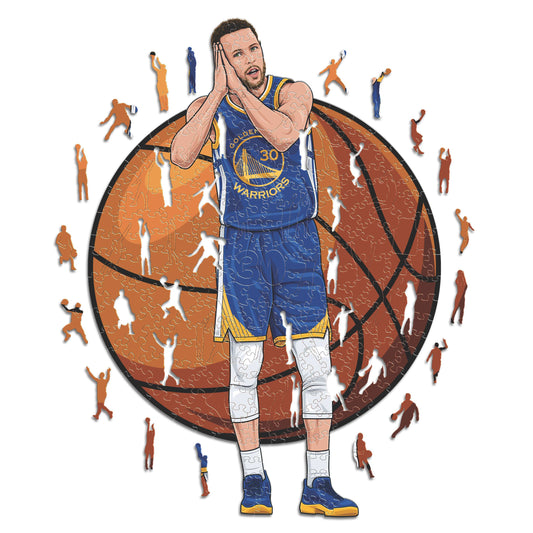 Stephen Curry - Rompecabezas de Madera