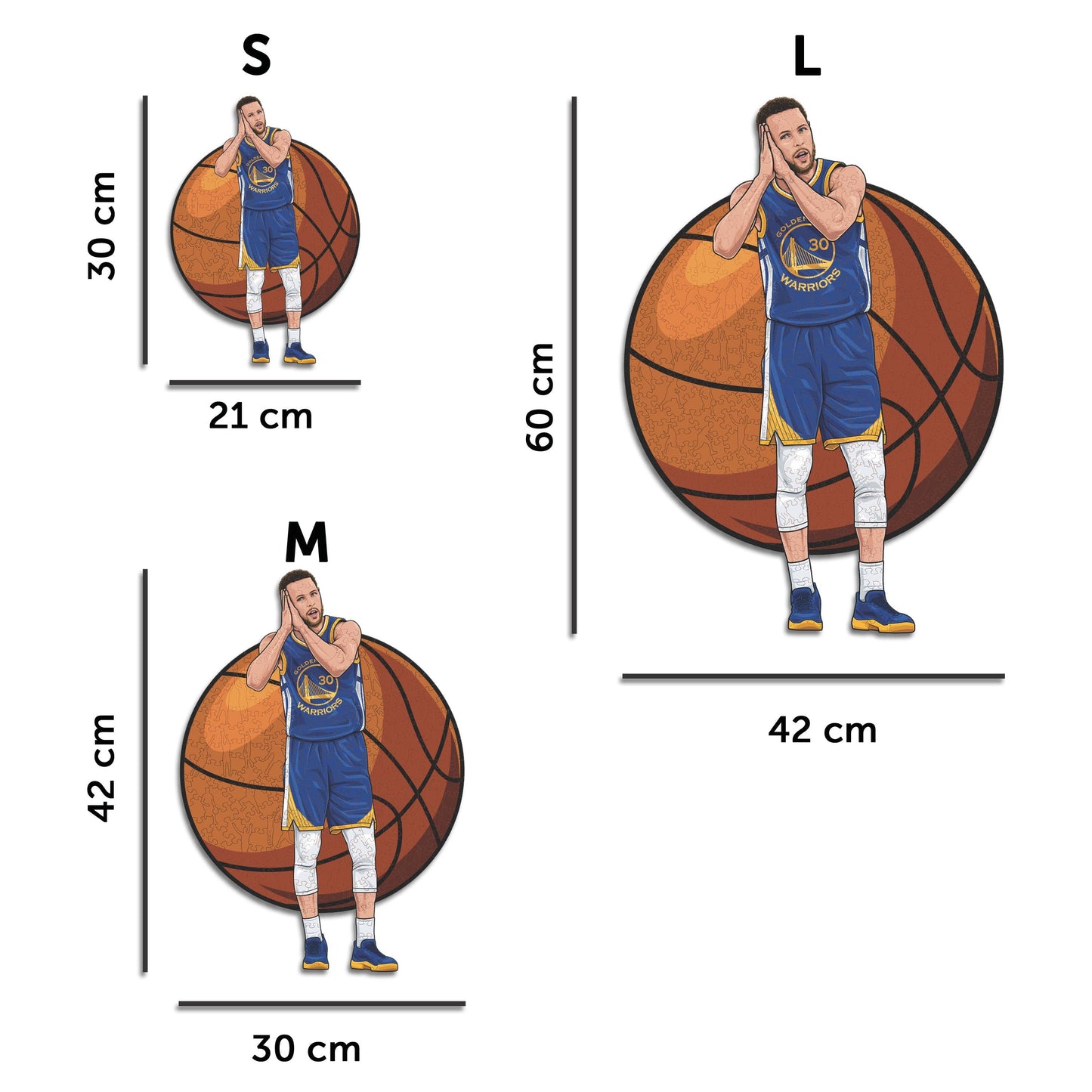 Stephen Curry - Rompecabezas de Madera