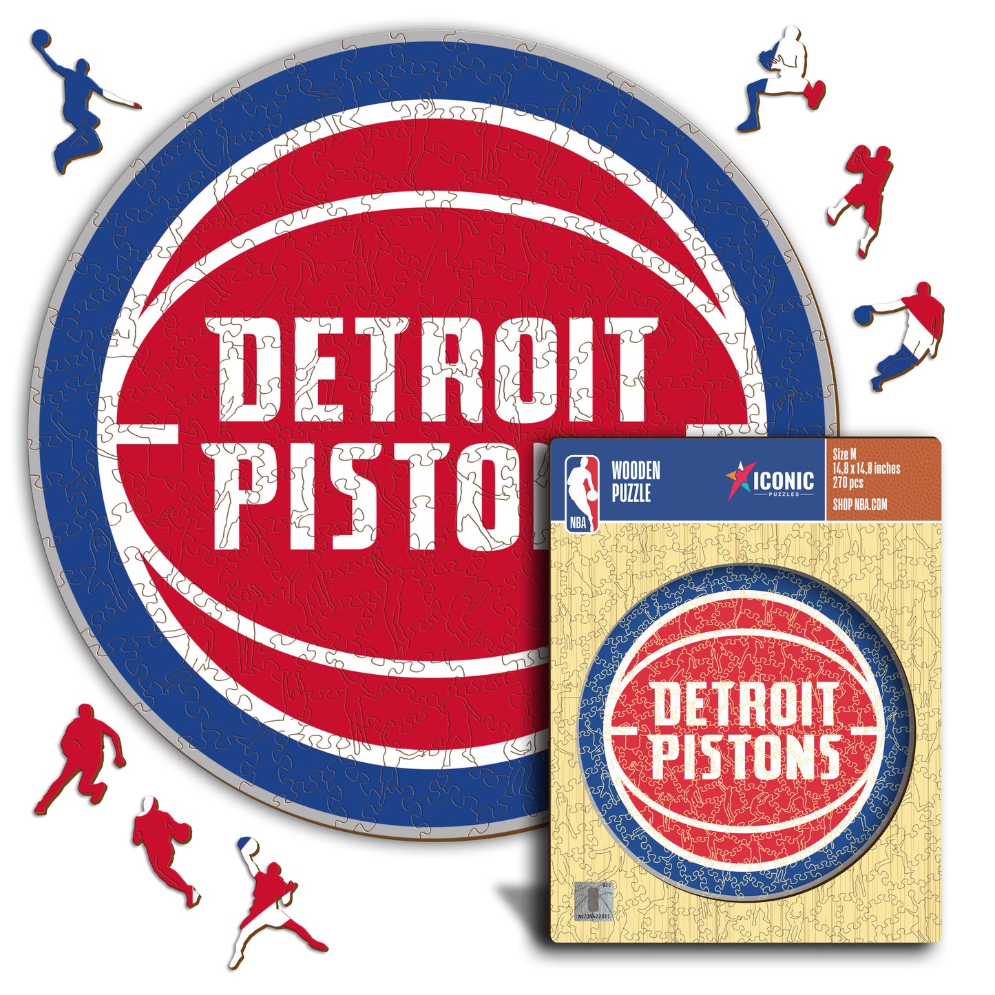 Detroit Pistons™ - Rompecabezas de Madera