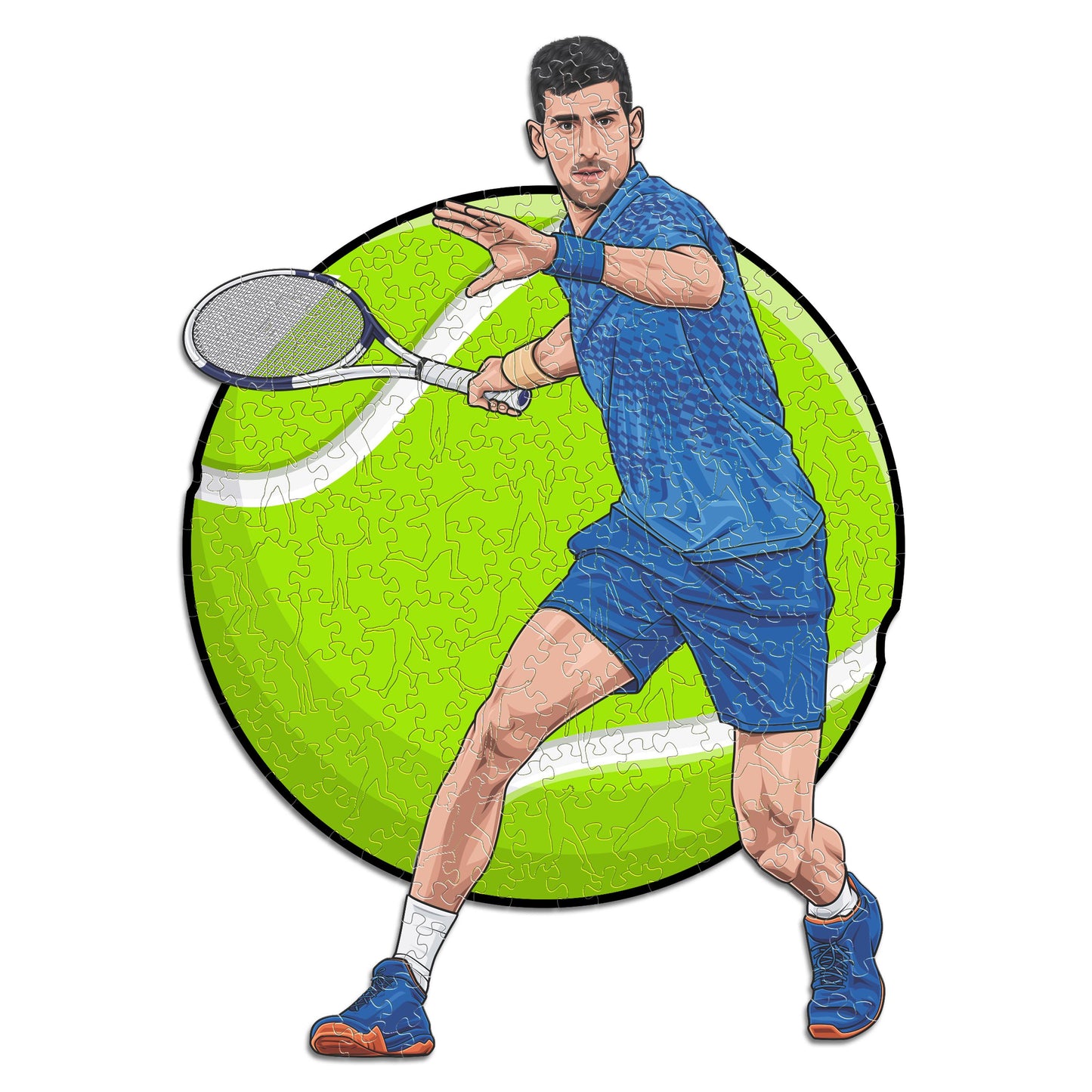 Novak Djokovic - Wooden Puzzle