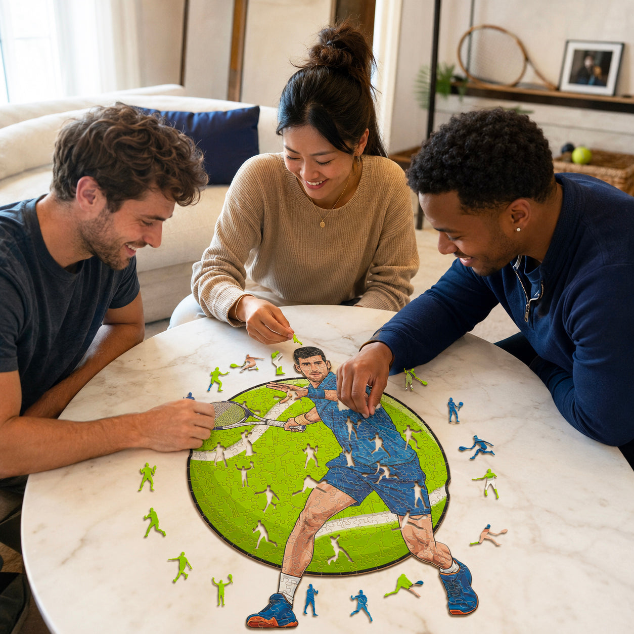 Novak Djokovic - Wooden Puzzle