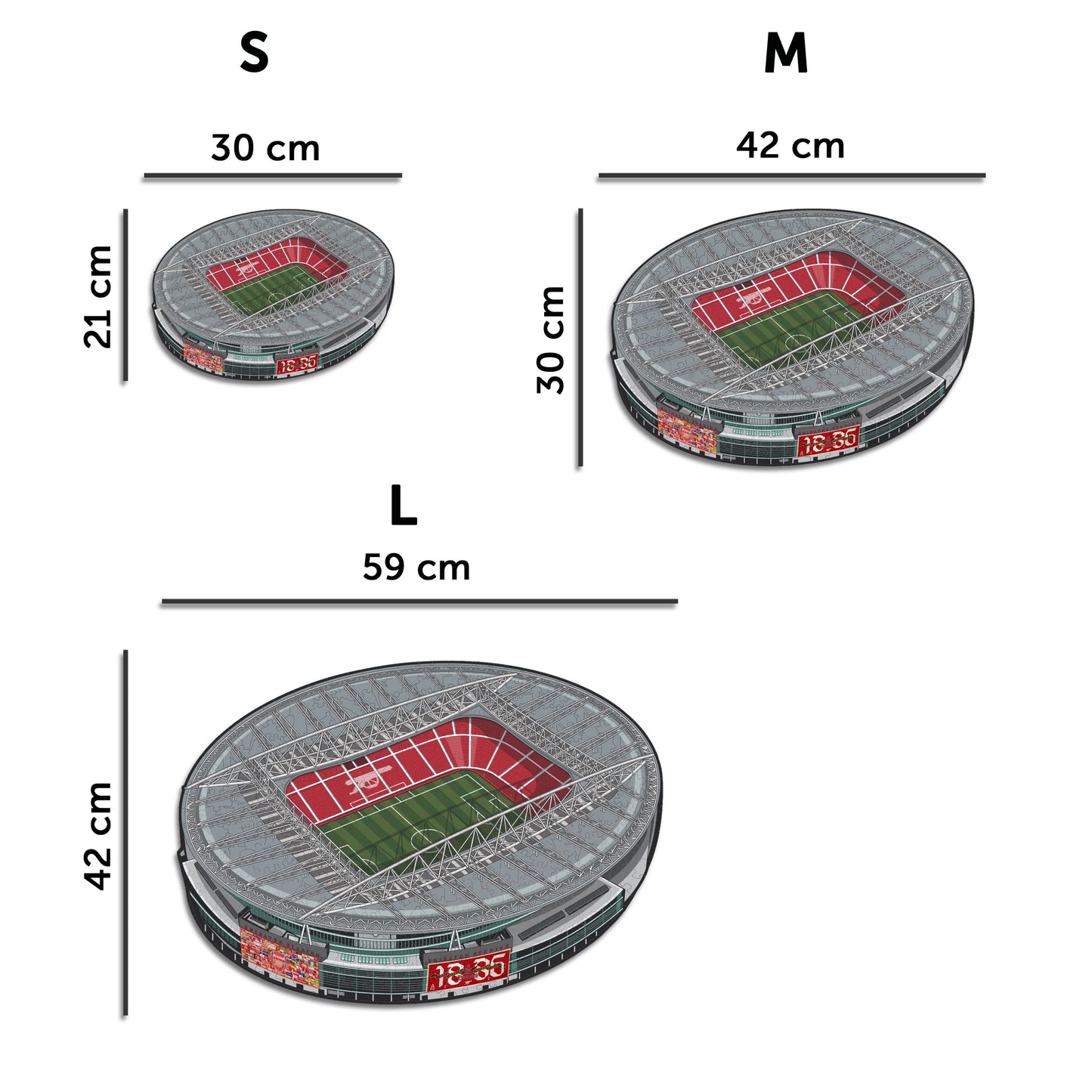 Arsenal FC® Emirates Stadium - Rompecabezas de Madera
