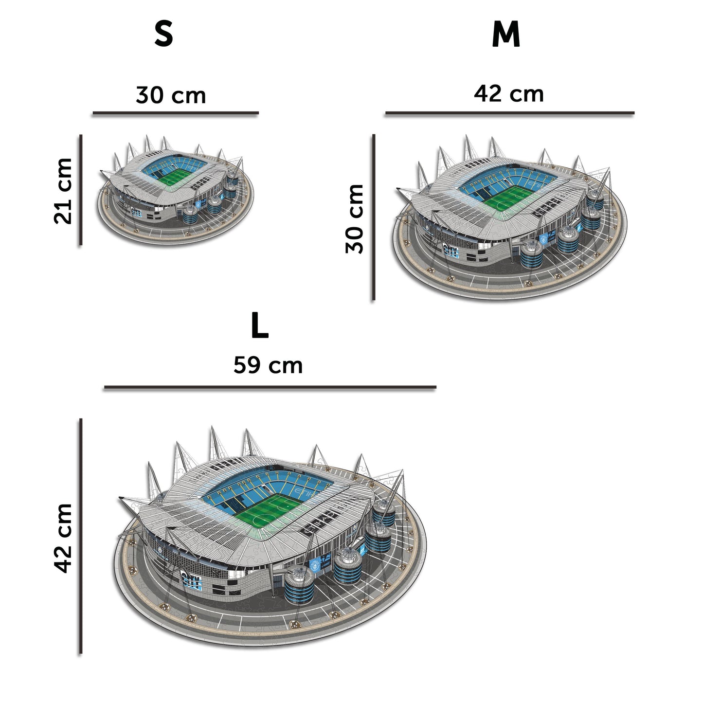 Manchester City FC® Etihad Stadium - Rompecabezas de Madera