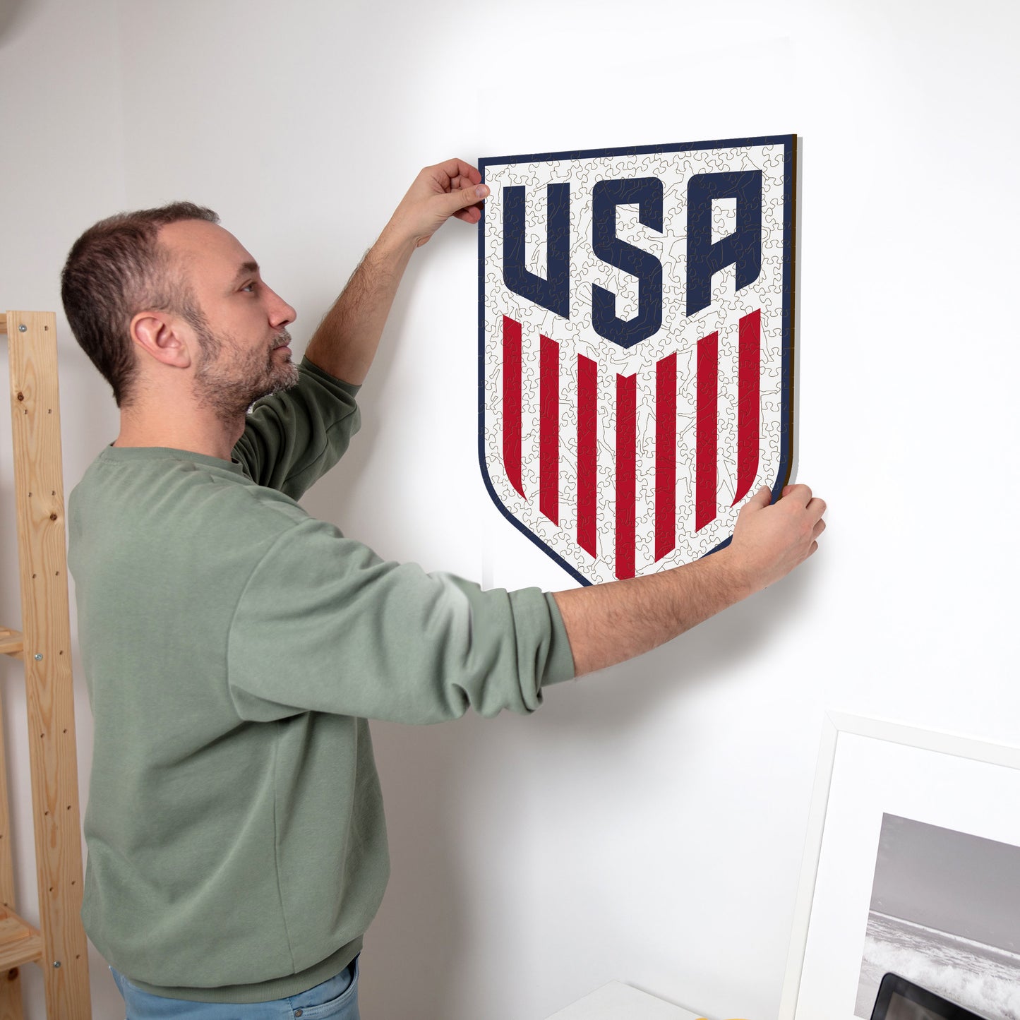 USMNT® Escudo - Rompecabezas de Madera