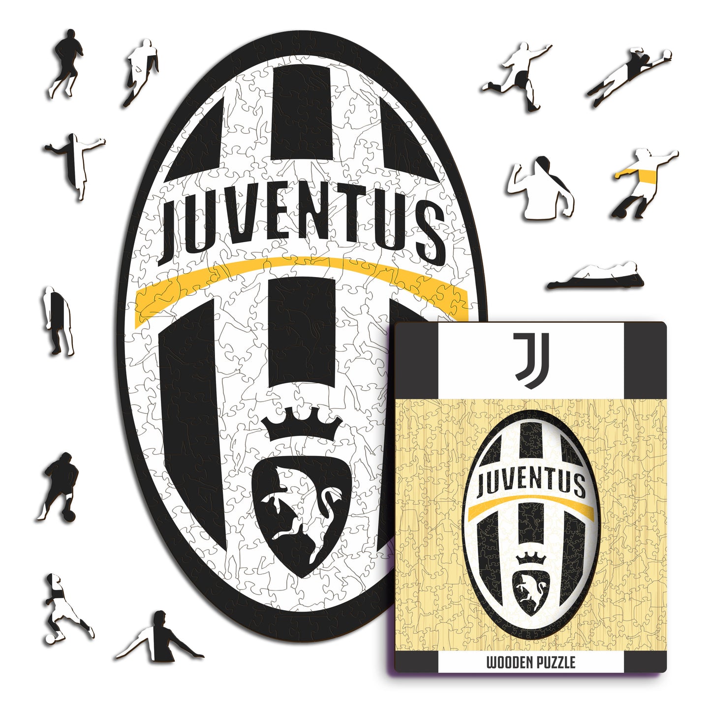 Juventus FC® Retro Escudo - Rompecabezas de Madera