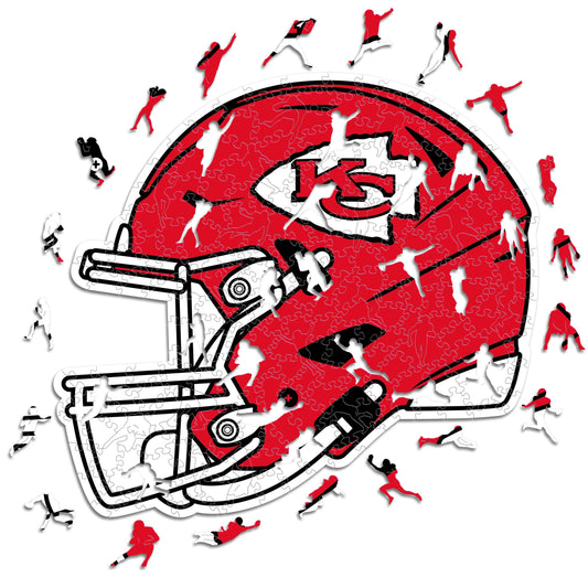 Kansas City Chiefs™ Casco - Rompecabezas de Madera