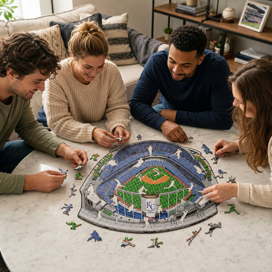 Kansas City Royals™ Kauffman Stadium - Rompecabezas de Madera