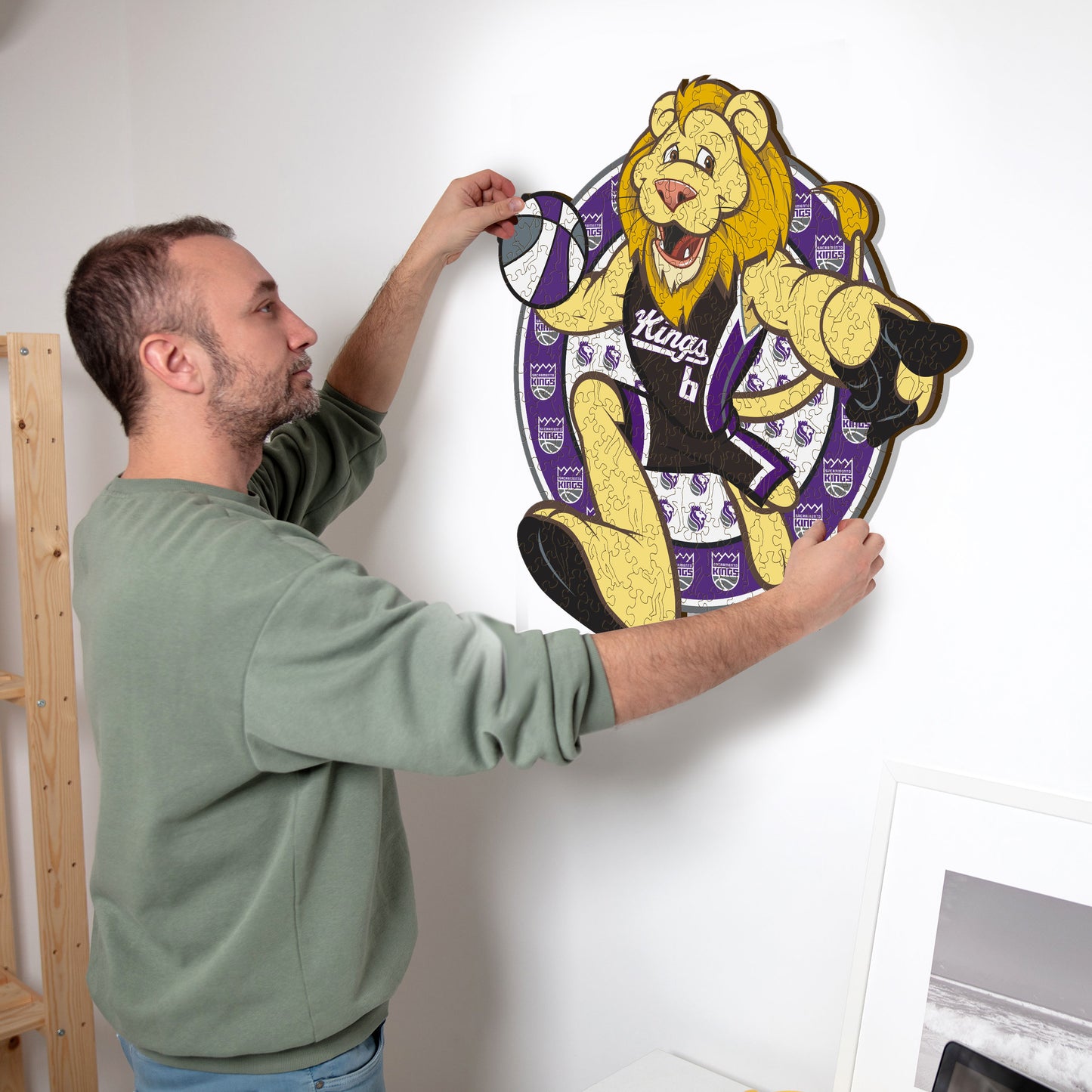 Sacramento Kings™ Mascota Rompecabezas de Madera