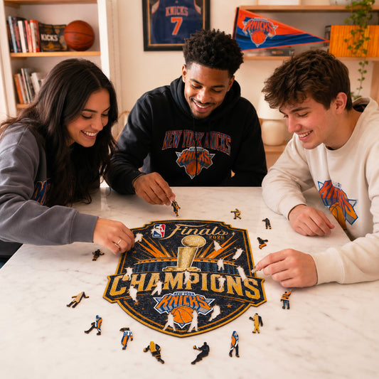 New York Knicks™ 2026 NBA Champions Rompecabezas de Madera