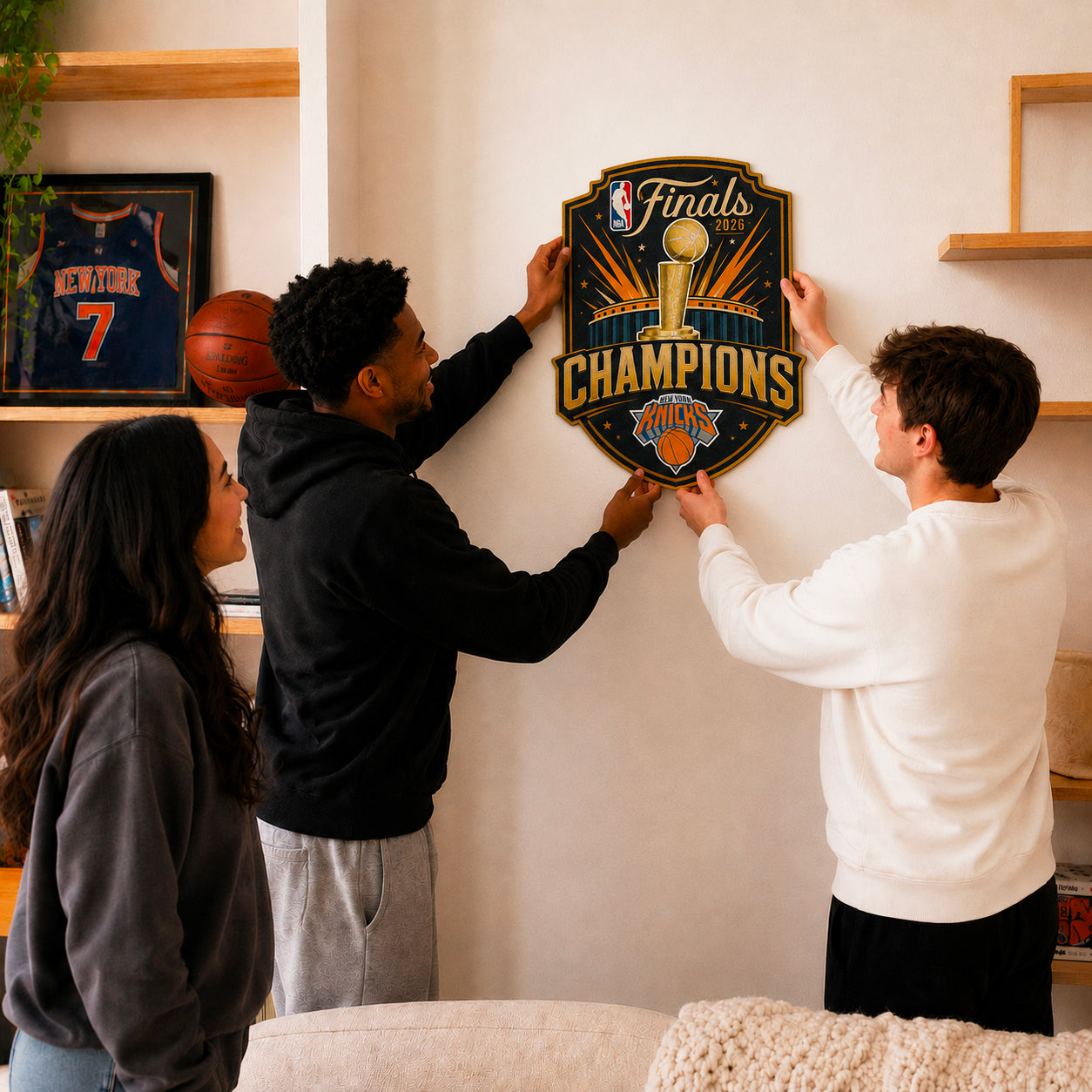 New York Knicks™ 2026 NBA Champions Rompecabezas de Madera