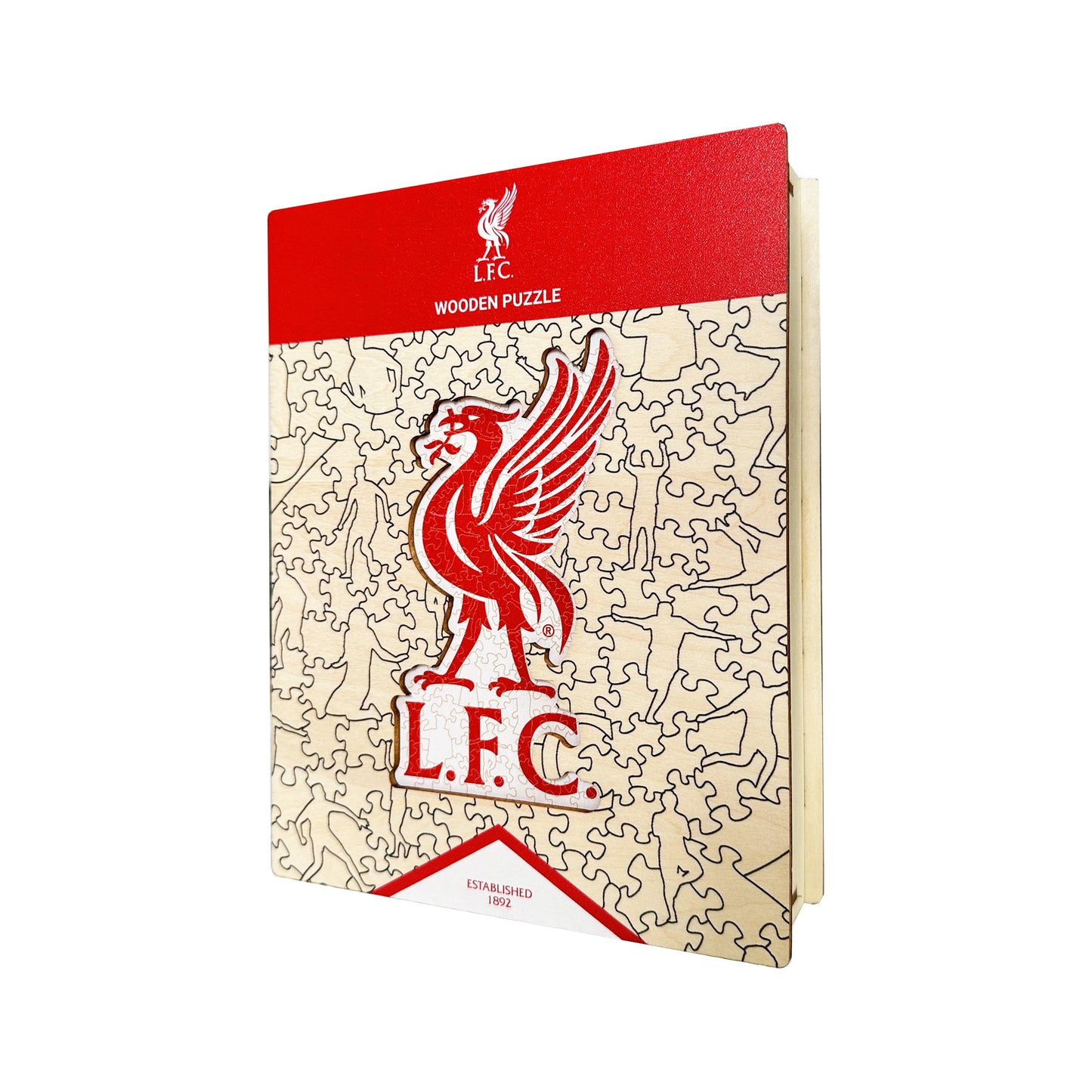 2 PACK Liverpool FC® Escudo + Liver Bird - Rompecabezas de Madera