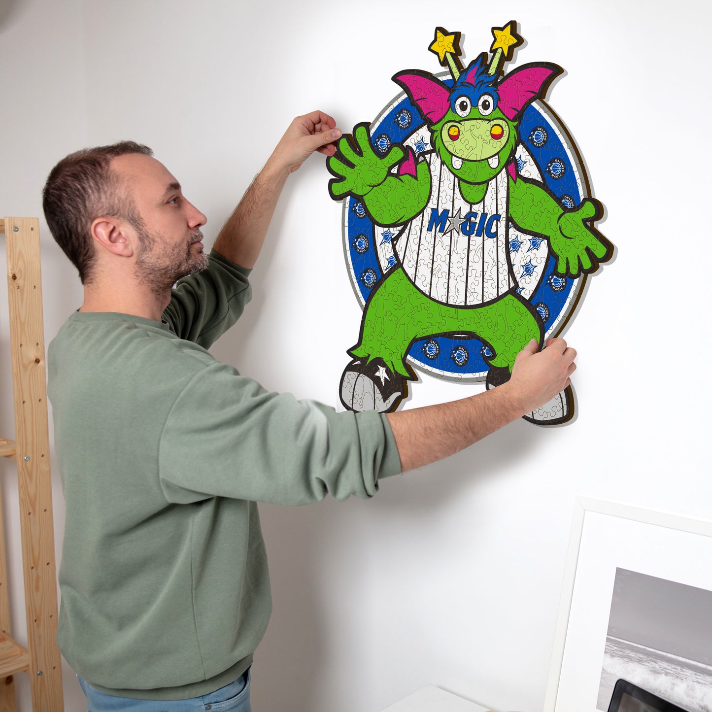 Orlando Magic™ Mascota Rompecabezas de Madera