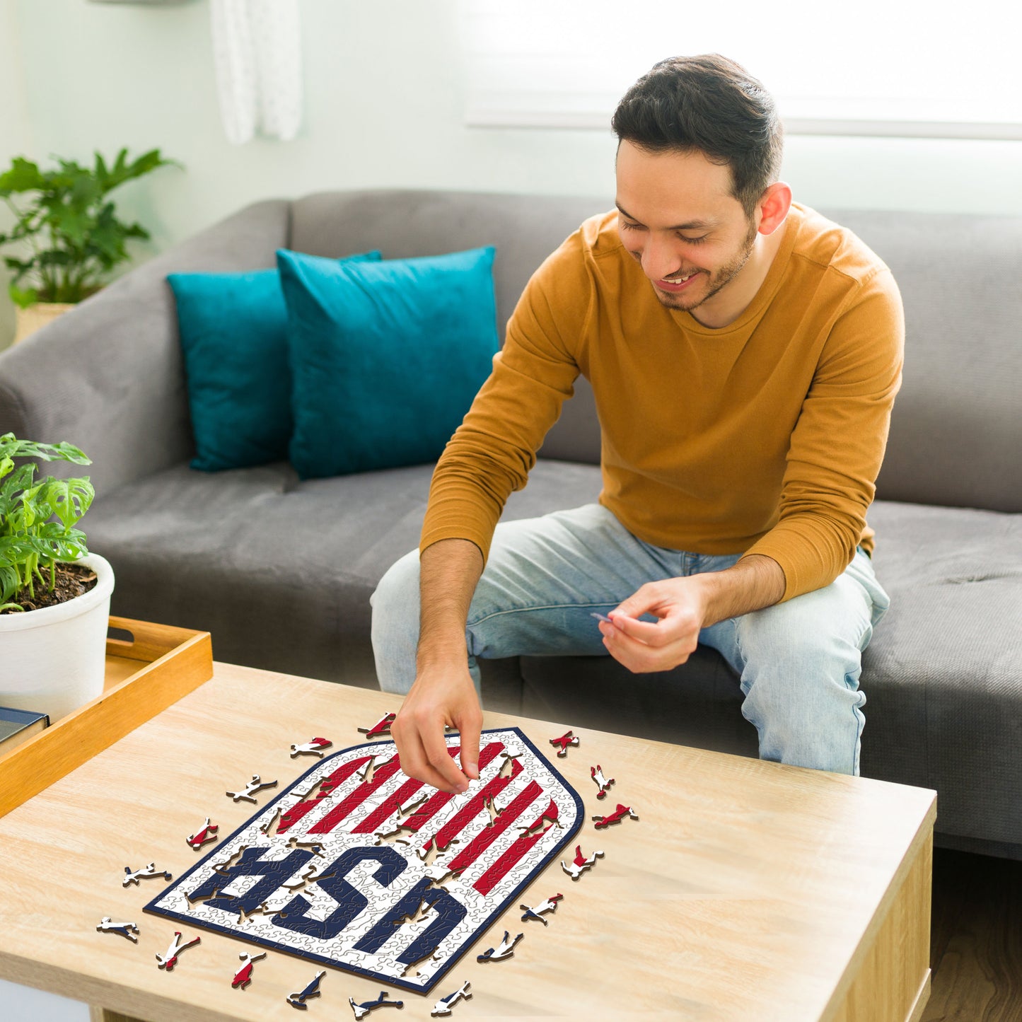 USMNT® Escudo - Rompecabezas de Madera