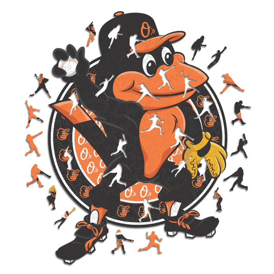 Baltimore Orioles™ Mascota - Rompecabezas de Madera