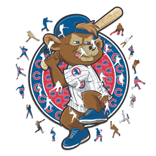 Chicago Cubs™ Mascota - Rompecabezas de Madera