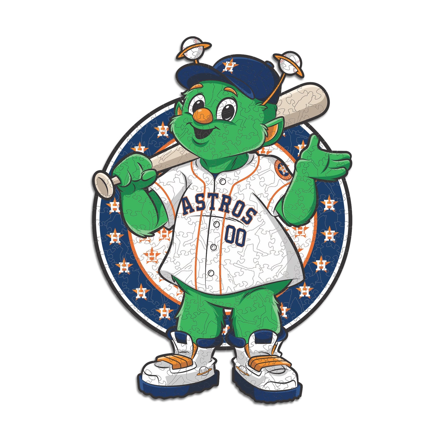 Houston Astros™ Mascota - Rompecabezas de Madera