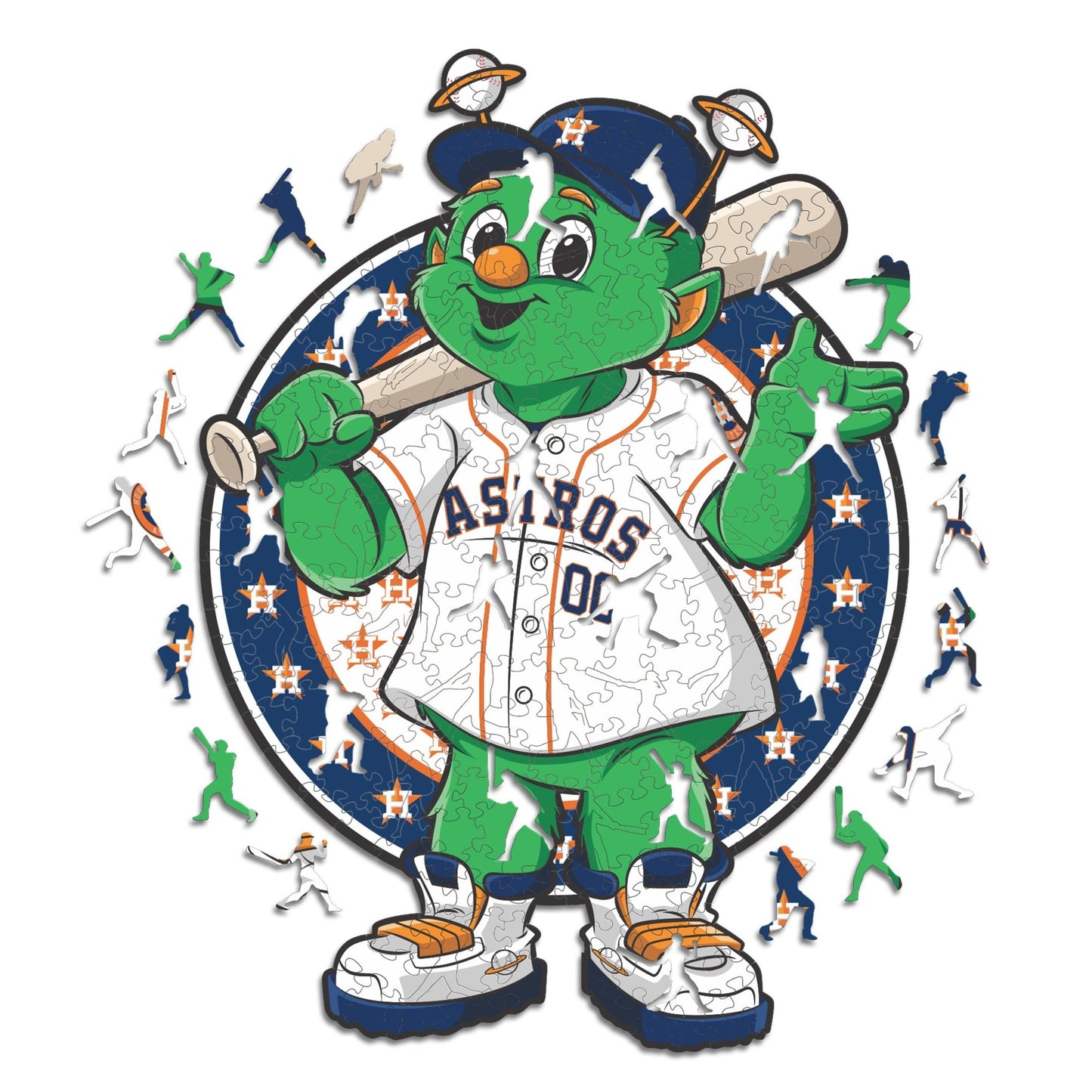 Houston Astros™ Mascota - Rompecabezas de Madera