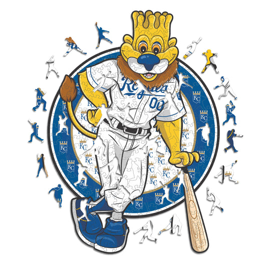 Kansas City Royals™ Mascota - Rompecabezas de Madera