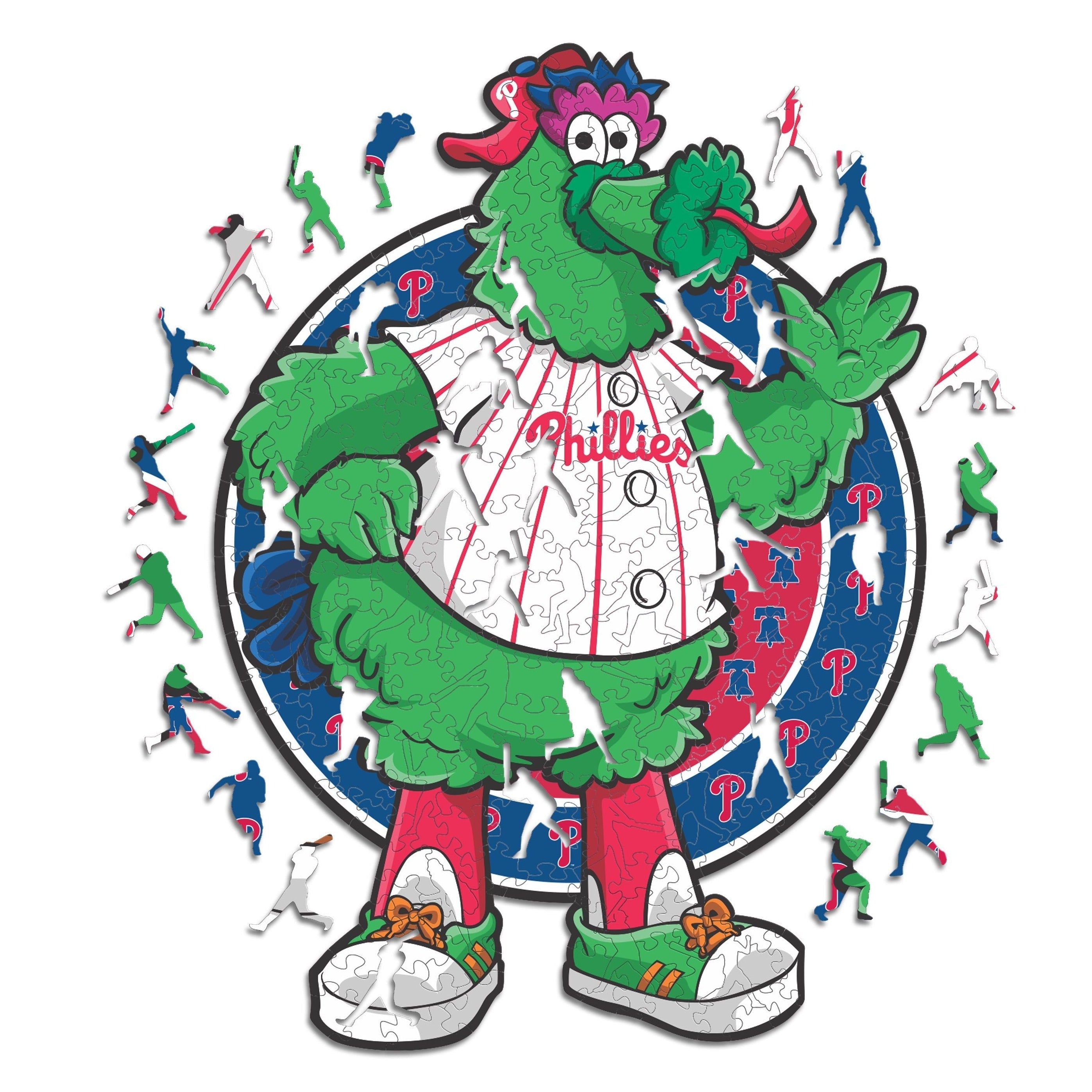 Philadelphia Phillies™ Mascota - Rompecabezas de Madera – Iconic Puzzles MX