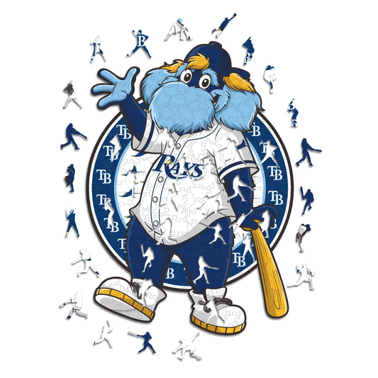 Tampa Bay Rays™ Mascota - Rompecabezas de Madera