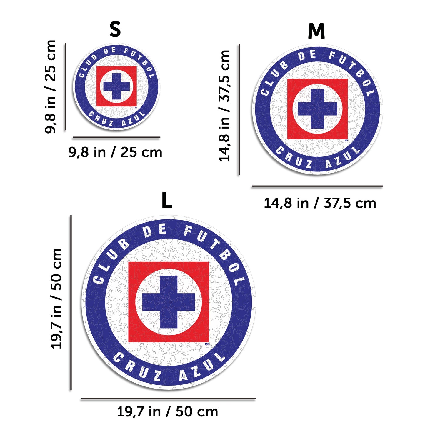 Cruz Azul FC® Escudo - Rompecabezas de Madera