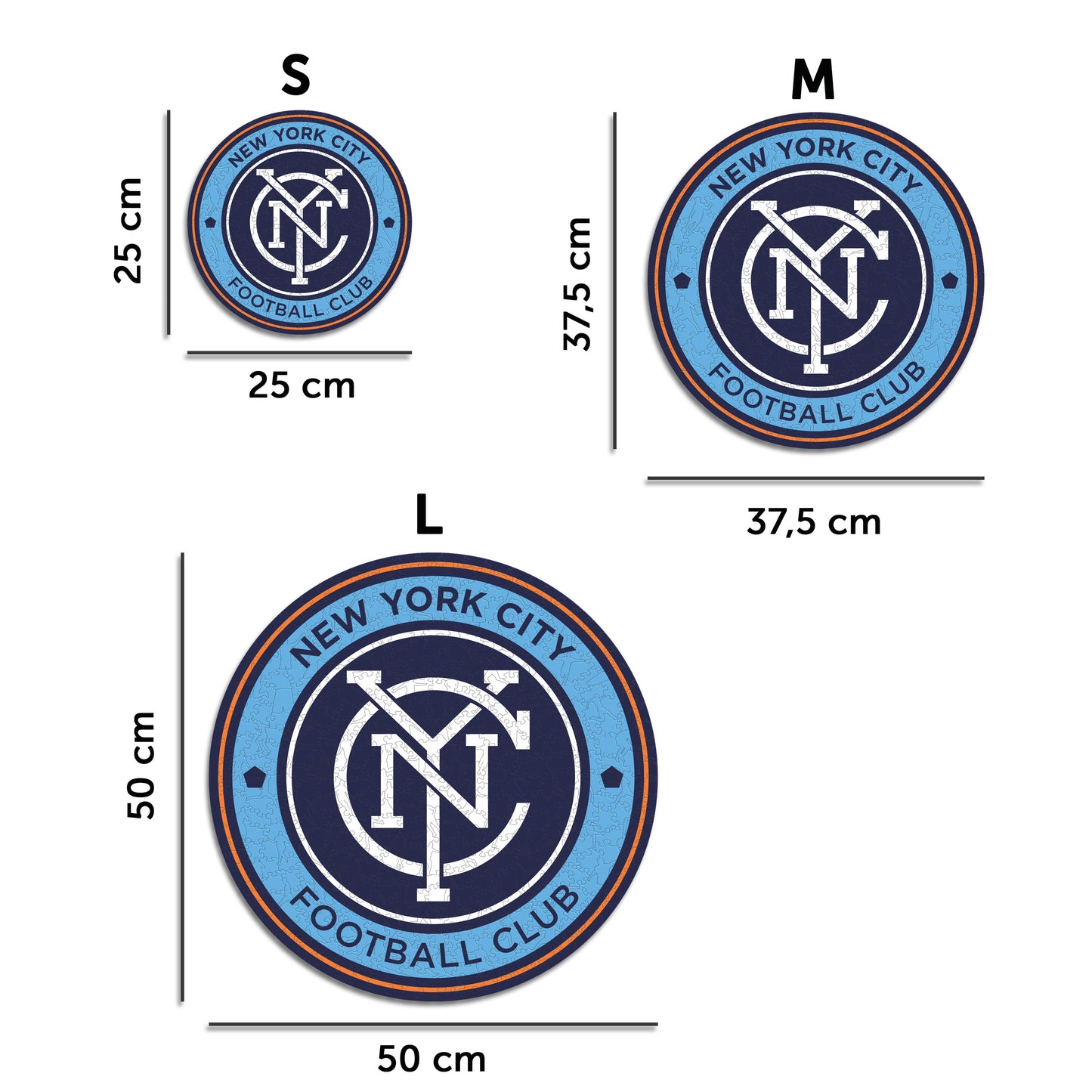 New York City FC® Escudo - Rompecabezas de Madera