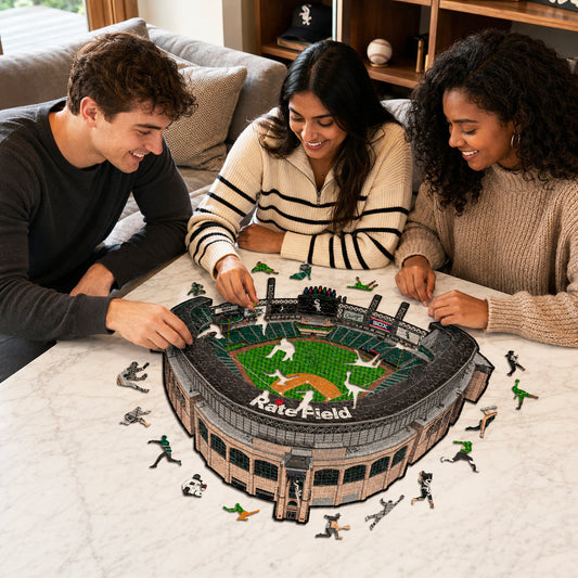 Chicago White Sox™ Rate Field - Rompecabezas de Madera