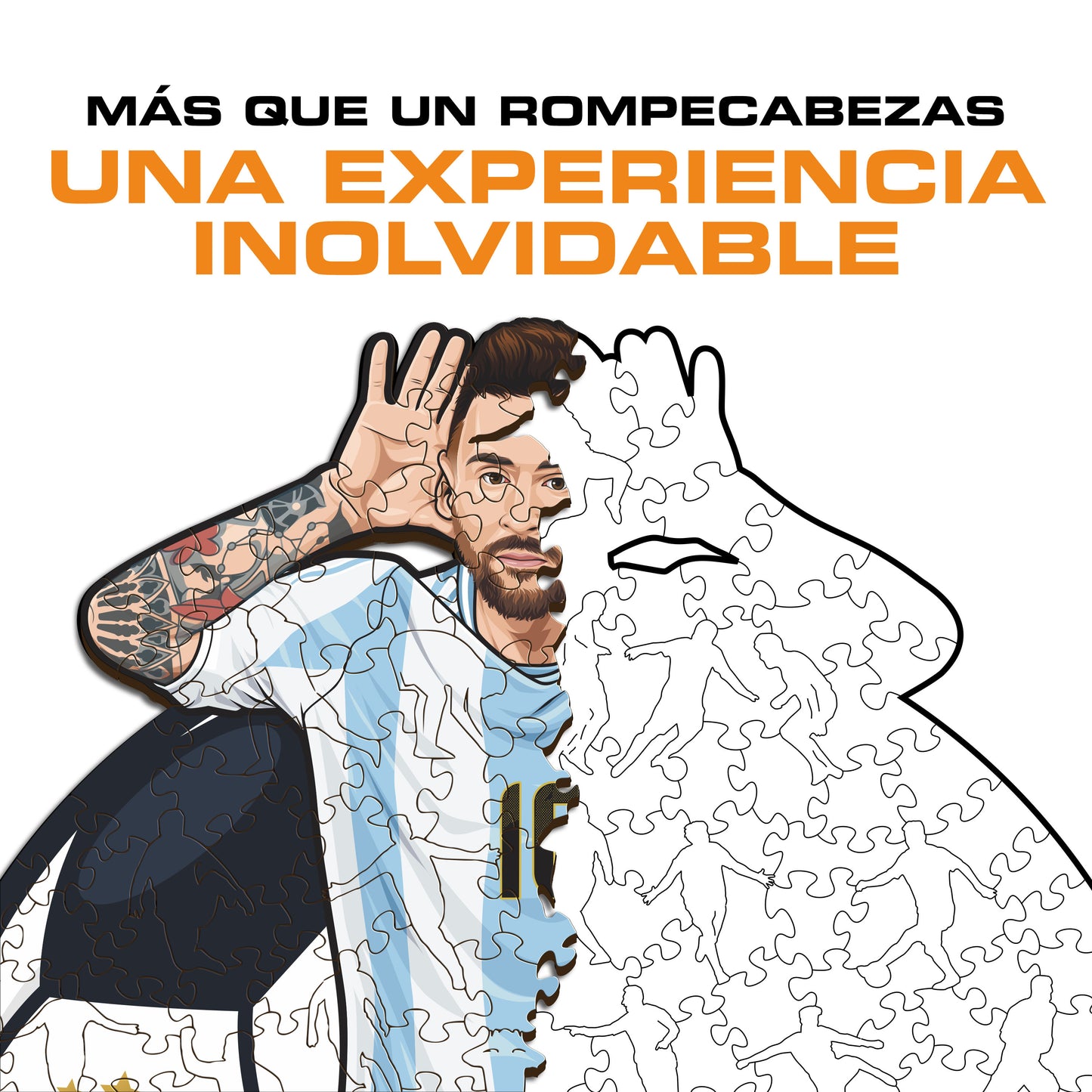 Lionel Messi - Rompecabezas de Madera