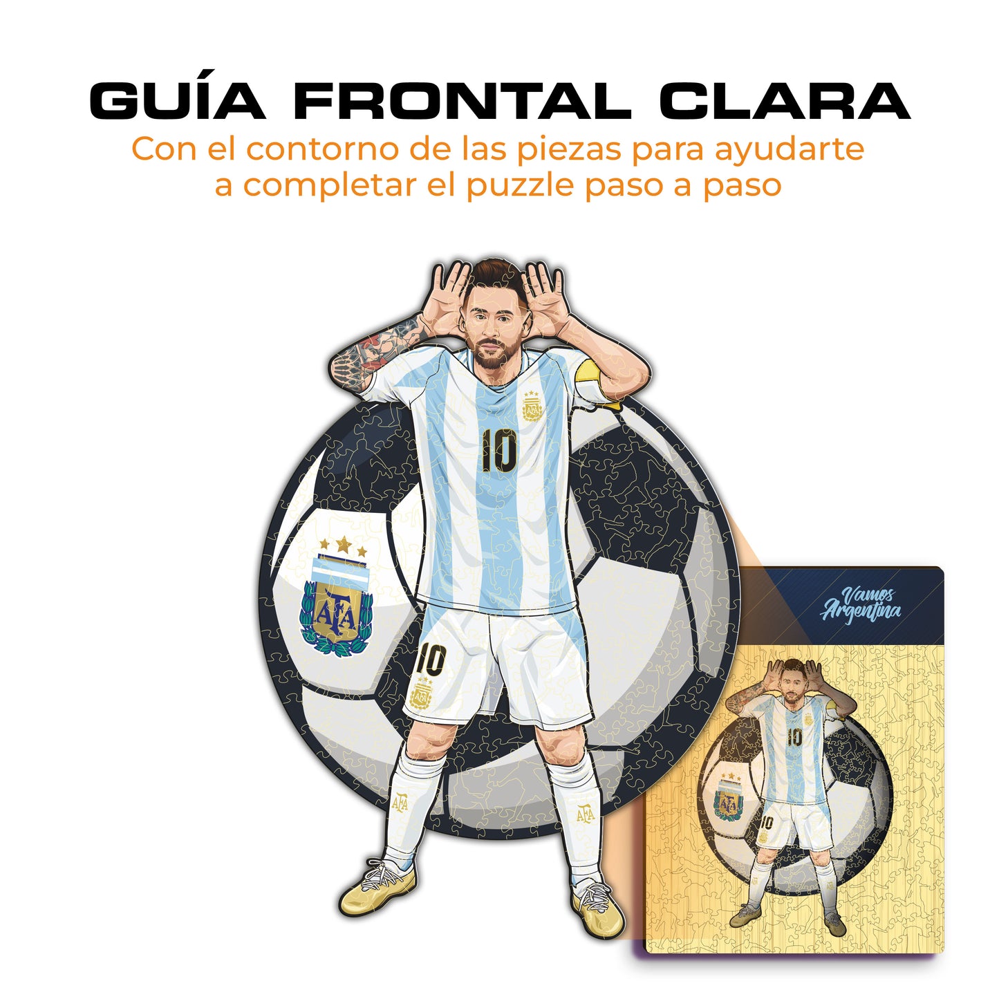 Lionel Messi - Rompecabezas de Madera