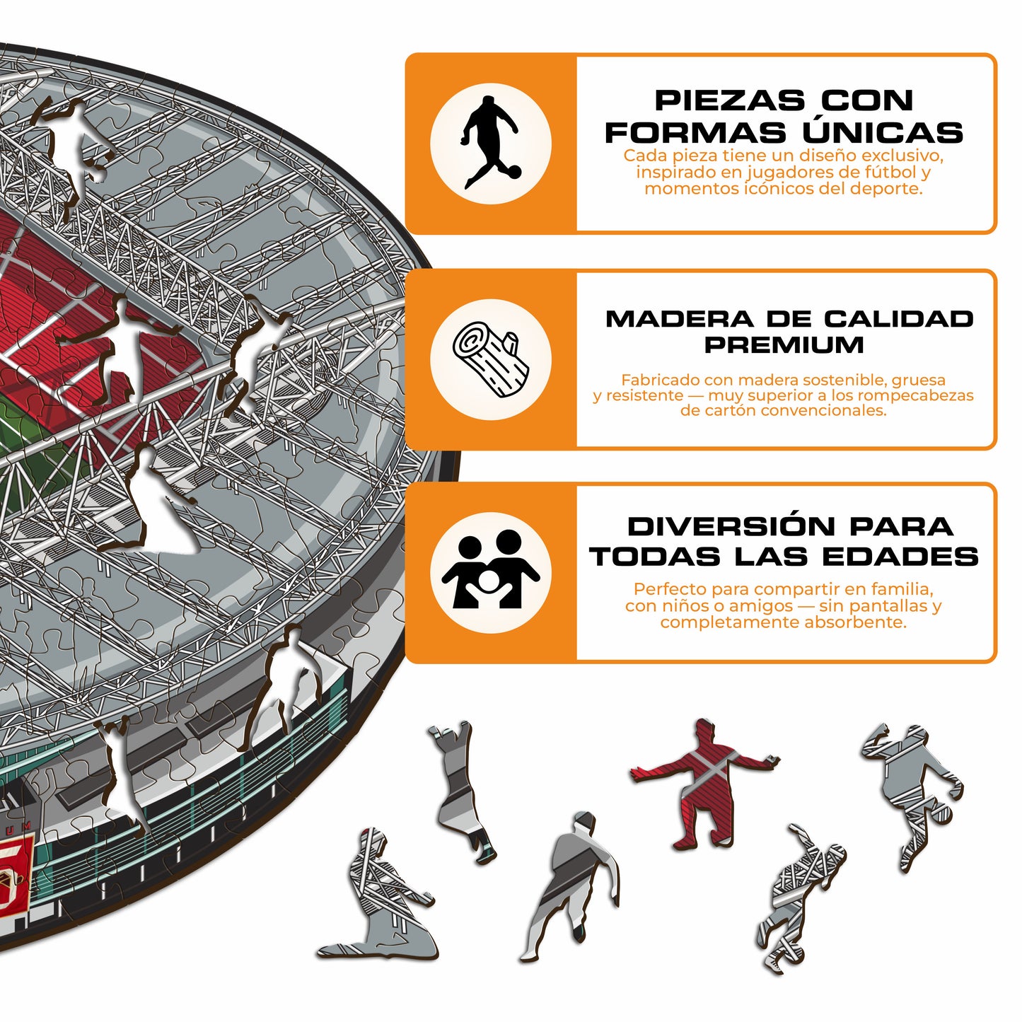 Arsenal FC® Emirates Stadium - Rompecabezas de Madera