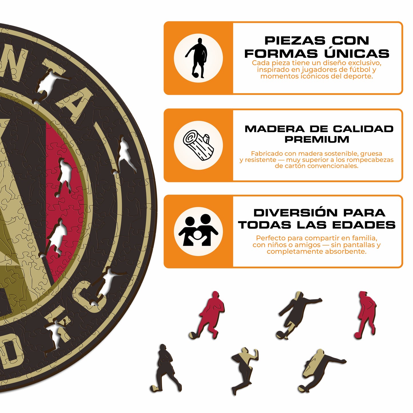 Atlanta United® Escudo - Rompecabezas de Madera