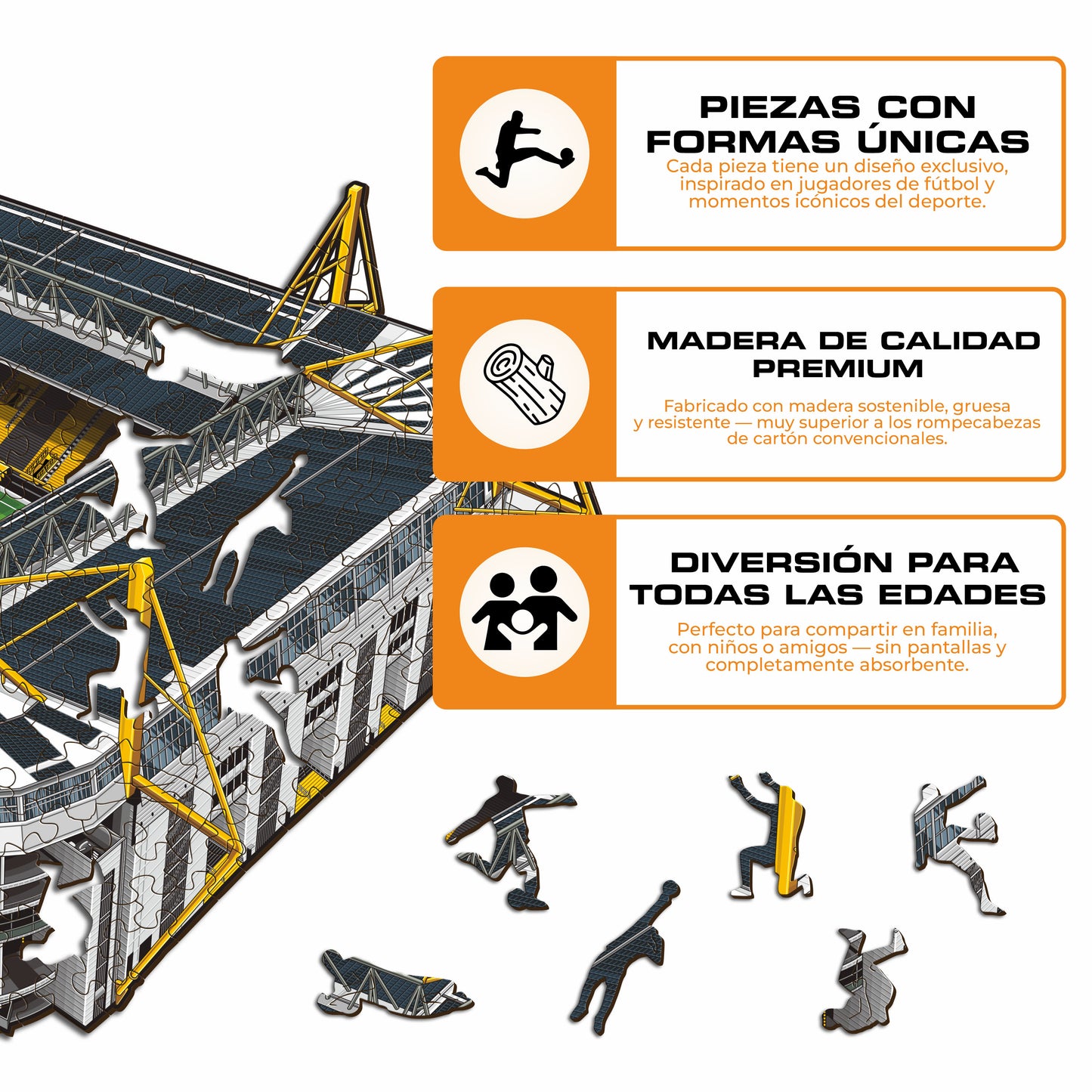 Borussia Dortmund® Signal Iduna Park - Rompecabezas de Madera