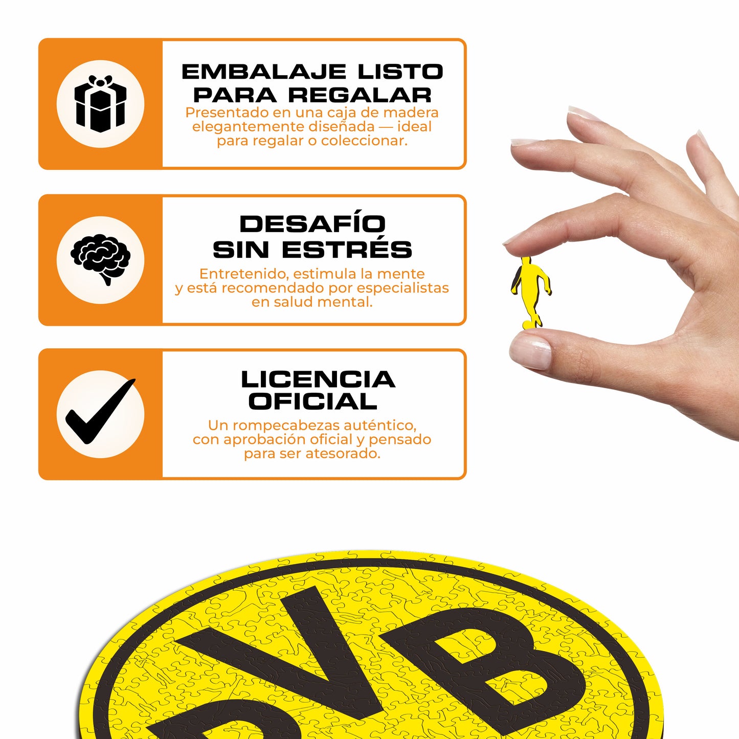 Borussia Dortmund® Escudo - Rompecabezas de Madera