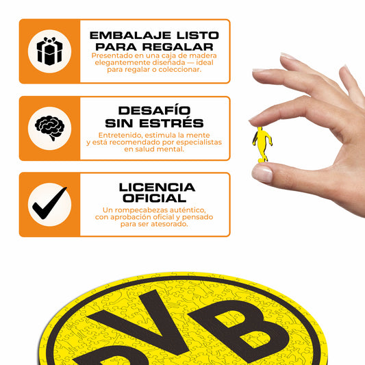 Borussia Dortmund® Escudo - Rompecabezas de Madera
