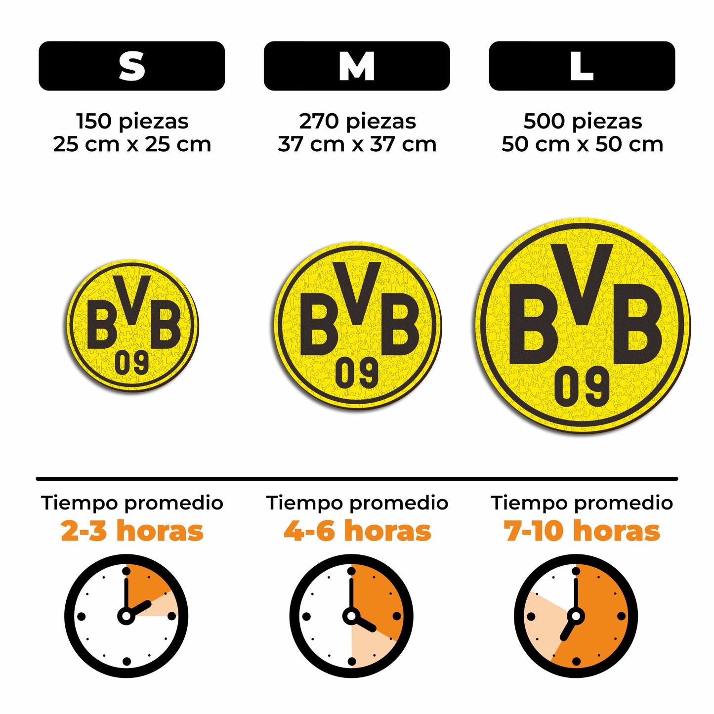Borussia Dortmund® Escudo - Rompecabezas de Madera