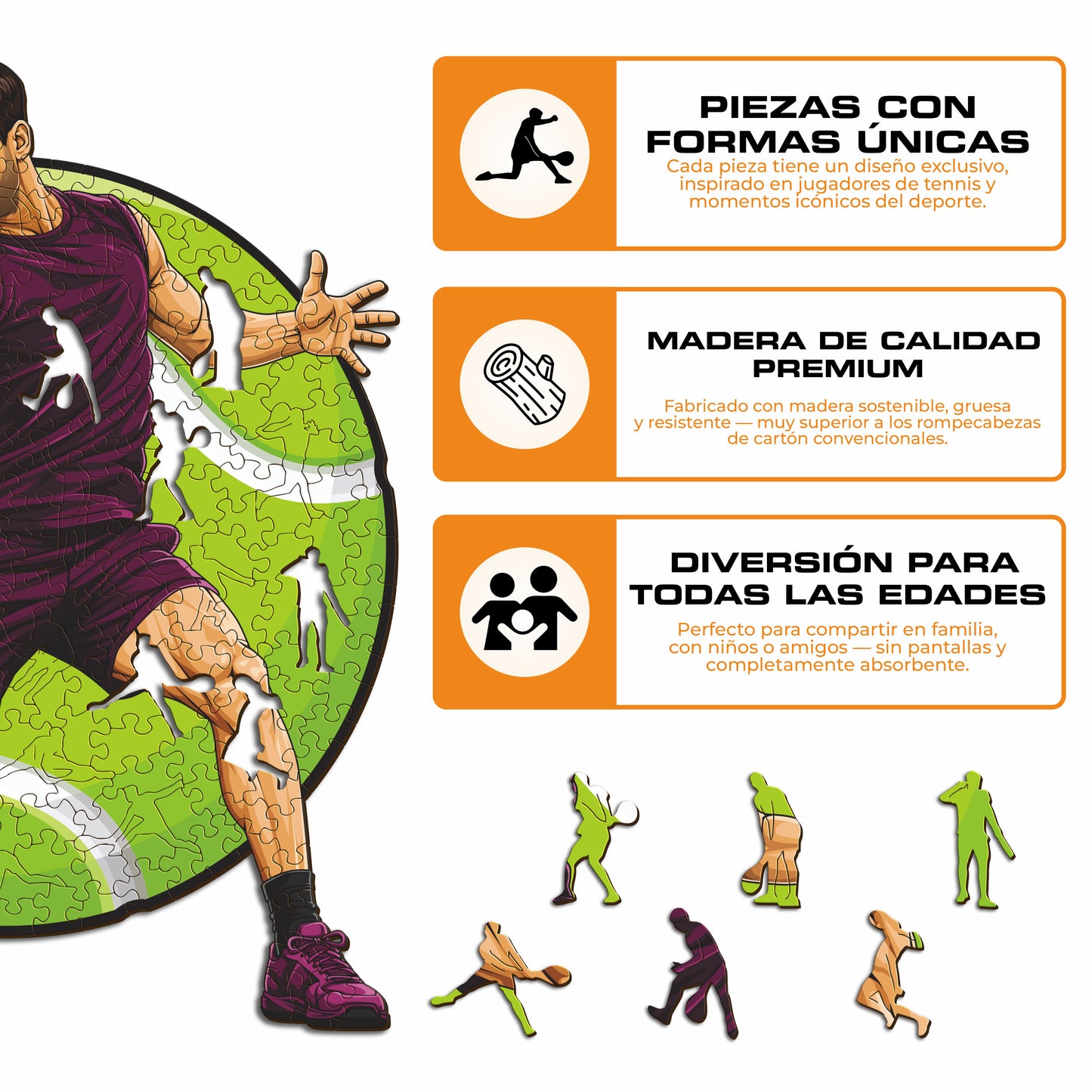 Carlos Alcaraz - Wooden Puzzle