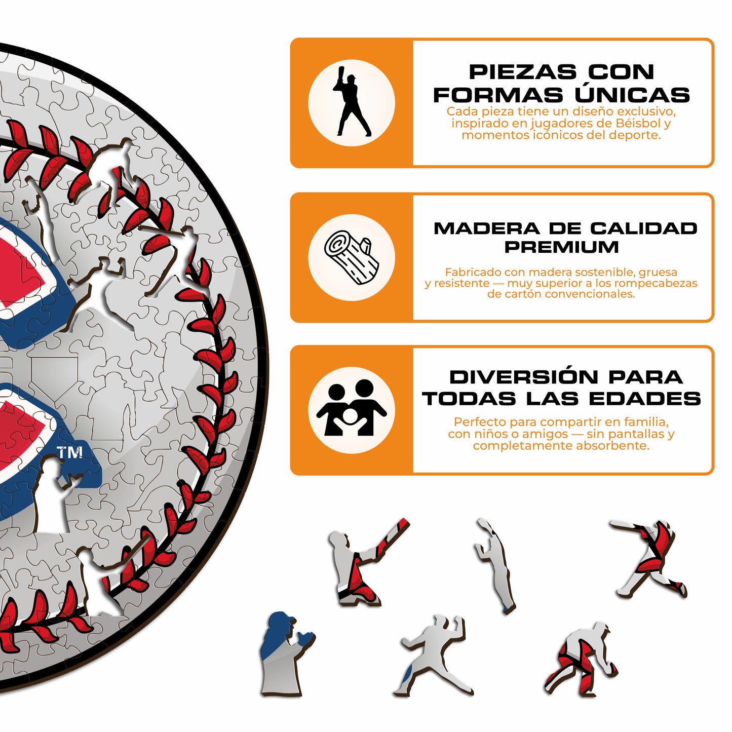 Chicago Cubs™ - Rompecabezas de Madera